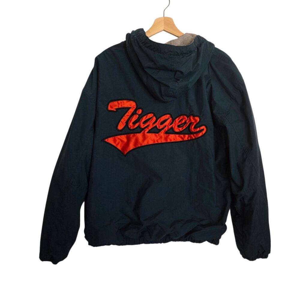 Vintage The Disney Store Embroidered Tigger Hooded Jacket Zip Front - FLAW